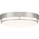 EnviroLite LED 10 inch Brushed Nickel Flush Mount Ceiling Light